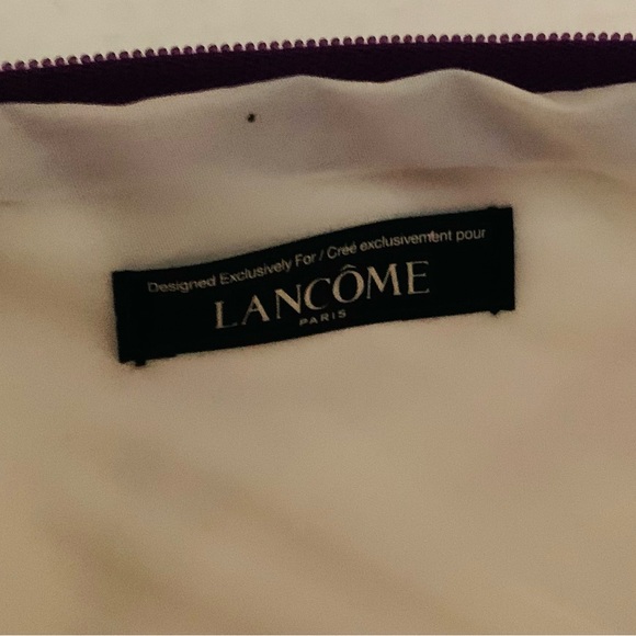 Set of 2 cosmetic make-up bags pink Estee Lauder bag white & purple Lancome bag - Picture 4 of 11